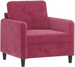 vidaXL bordó bársony kanapéfotel 60 cm (359426) (359426)