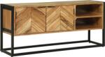 vidaXL TV szekrény 110x30x50 cm Tömör akácfa (374111) (374111)
