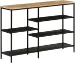 vidaXL tömör nyers mangófa és vas tálalóasztal 110 x 30 x 75 cm (372730 VidaXL) (372730 VidaXL)