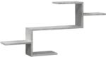 vidaXL betonszürke szerelt fa fali polc 104 x 15 x 49 cm (853203) (853203)