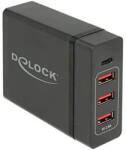 Delock Incarcator de retea DeLOCK USB charger 1 x USB Type-C PD + 3 x USB Type-A 60 W (black) (63974)