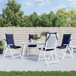 vidaXL 4 db tengerészkék oxford szövet magas háttámlájú székpárna (377669 VidaXL) (377669 VidaXL)