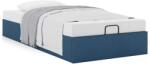 vidaXL Ottomán ágykeret matrac nélkül kék 100x200 cm anyagból (3310860) (3310860)