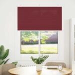 vidaXL pliszírozott redőny Bordeaux piros 110x100 cm szövetszélesség (4015230) (4015230)