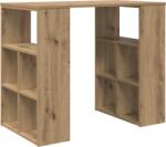 vidaXL Sarokasztal Tömör tölgy Szerelt fa Közepes Sima (869513) (869513)