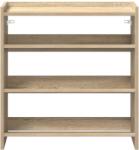 vidaXL sonoma tölgy színű szerelt fa cipőtartó 60x25x62 cm (859889) (859889)