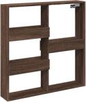 vidaXL barna tölgy színű szerelt fa fali szekrény 80 x 15 x 80 cm (854550) (854550)