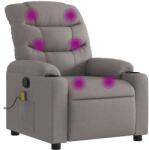 vidaXL tópszínű szövet dönthető masszázsfotel (374163) (374163)