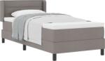 vidaXL Box Springs Ágy Matraccal Taupe 80x200 cm Szövet (3341010) (3341010)