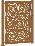 vidaXL Kerti kapu 105x130 cm Időjárásálló acél lángos Design (4100995) (4100995)