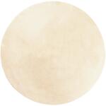 vidaXL HUARTE krémszínű rövid szálú puha és mosható szőnyeg Ø 80 cm (375046) (375046)
