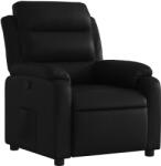 vidaXL fekete műbőr dönthető fotel (373486) (373486)