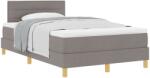 vidaXL Box Spring Ágy matraccal Taupe 120x200 cm Szövet (3338836) (3338836)