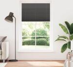 vidaXL pliszírozott redőny fekete 115x200 cm szövetszélesség 114, 4 cm (4015163) (4015163)