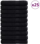 vidaXL Törölgetők 25 pcs Fekete 100 x 200 cm Pamut (42008318) (42008318)