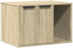 vidaXL sonoma tölgy színű szerelt fa macskaalomdoboz 60 x 40 x 40 cm (857726) (857726)