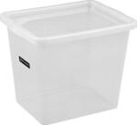 Plast Team Iris Basic Box Műanyag Tárolódoboz tetővel 31L - Átlátszó (TEA000191) (TEA000191)