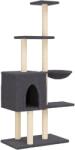 vidaXL sötétszürke macskabútor szizál kaparófával 145 cm (172096) (172096)