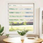 vidaXL zebrafüggönnyel márványbézs szövetszélesség 105, 9 cm poliészter (4014627) (4014627)