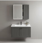 Rea Set mobilier de baie cu lavoar Monti 60cm Grey (REA-M0015)