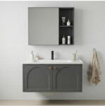 Rea Set mobilier de baie cu lavoar Denver 80cm Grey (REA-M0011)