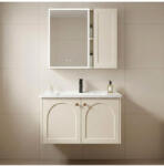 Rea Set mobilier de baie cu lavoar Denver 60cm Crem (REA-M0012)