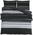 vidaXL fekete és fehér ágyneműhuzat-garnitúra 155x220 cm pamut (136500) (136500)