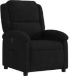 vidaXL fekete bársony dönthető fotel (371803) (371803)
