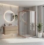 Rea Cabina de dus Rea City cu cadita alba 80x100 Cupru periat (KPL-K6981)