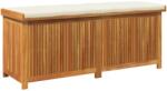 vidaXL tömör akácfa kültéri párnatartó láda 150x50x60, 5 cm (4106476) (4106476)