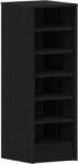 vidaXL Cipőszekrény Fekete Tölgy 31, 5x35x90 cm Mérnöki Fa (862688) (862688)