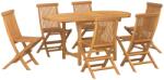 vidaXL 7 Részes Kert Étkező Szett Tömör Fa Tíkfa (3157129) (3157129)
