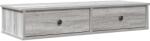 vidaXL szürke sonoma szerelt fa falipolc fiókokkal 100 x 37, 5 x 19 cm (859964) (859964)