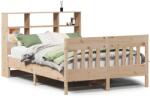 vidaXL tömör fenyőfa ágy matrac nélkül 150x200 cm (3323218) (3323218)