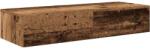 vidaXL Falipolc fiókokkal régi fa 100x36x19 cm műszaki fa (859993) (859993)
