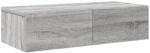 vidaXL Falipolc fiókokkal szürke sonoma 60x26, 5x15 cm műszaki fa (859973) (859973)