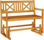 vidaXL 2 személyes kerti hintázó pad 110x59x97 cm Tömör fa akác (4105522) (4105522)