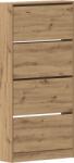 vidaXL Cipőszekrény Kézműves tölgy Szerelt fa 80 x 21 x 163.5 cm Tartós (3334026) (3334026)