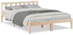vidaXL tömör fenyőfa extra hosszú ágykeret matrac nélkül 140 x 220 cm (852448) (852448)