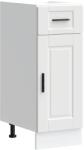 vidaXL Porto fehér szerelt fa konyhai alapszekrény (853937) (853937)