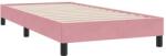 vidaXL ágykeret matrac nélkül Rózsaszín 90x220 cm bársony (4101390) (4101390)