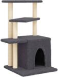 vidaXL sötétszürke macskabútor szizál kaparófával 83, 5 cm (172123) (172123)