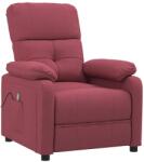vidaXL bordó szövet masszázsfotel (348290) (348290)