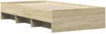 vidaXL sonoma tölgyszínű szerelt fa ágykeret 90 x 200 cm (3295676) (3295676)