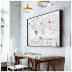  Kaparós világtérkép - Blanc kiadás ezüst XL - silver, angol nyelvű 90x60 cm