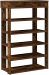 vidaXL füstös tölgy színű szerelt fa cipőtartó 60x30x98 cm (859927) (859927)