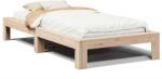 vidaXL tömör fenyőfa ágy matrac nélkül 100 x 200 cm (855322) (855322)