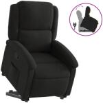 vidaXL fekete szövet felállást segítő dönthető fotel (3204166) (3204166)