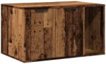 vidaXL antik fa színű szerelt fa macskaalomdoboz 80 x 50 x 45 cm (857740) (857740)