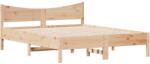 vidaXL fenyőfa ágykeret fejtámlával 150x200 cm (3216366) (3216366)